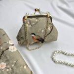 کیف پرنده و شکوفه پودری | کد 005