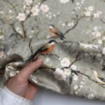 پرنده و‌ شکوفه پودری | کد 6926