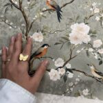 پرنده و‌ شکوفه پودری | کد 6926 - تصویر 2