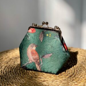 کیف پرنده سبز یلدایی کوچک کد 0012