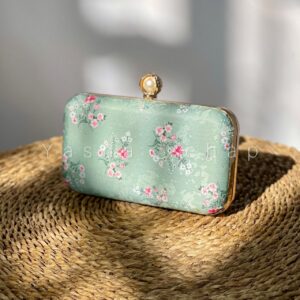 کیف گل پینترستی سبز بزرگ کد 0022