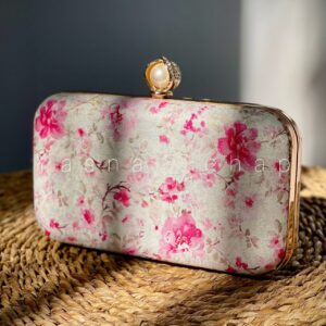 کیف رز صورتی پودری بزرگ کد 0023