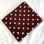 طرح خال خالی منظم شکلاتی متوسط | کد 8297 - تصویر 3