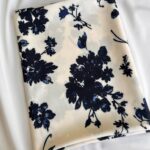 طرح گل مخملی سورمه ای | کد 7268 - تصویر 2